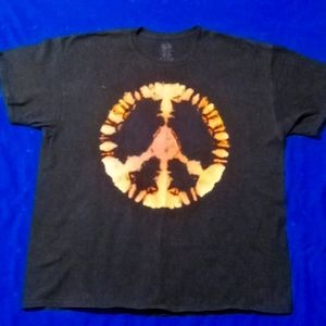 Reverse tie die tee shirt